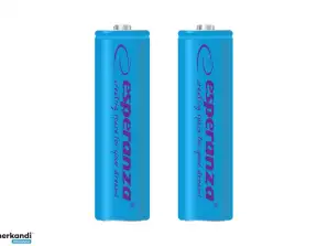 EZA103B Esperanza Akkus NiMH AA 2000mAh 2 Stück blau
