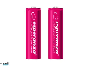 EZA103R Esperanza batteries rechargeable Ni-MH AA 2000mAh 2pcs. rouges
