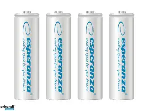 EZA104W Esperanza Akkus NiMH AA 2000mAh 4Stk. weiß