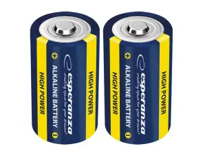 EZB107 Esperanza alkaliske batterier lr14 c 2stk blister