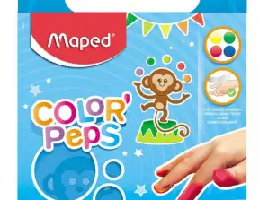 Colorpops Finger Paint для детей 4 цвета Maped