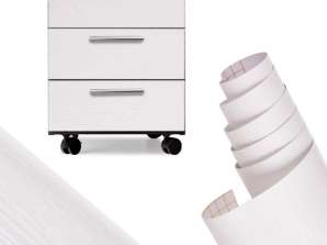 Papier peint autocollant en placage chêne blanc 1 22x50m