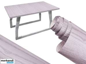 Papier peint autocollant en placage de papier peint chêne gris argenté 1 22x50m