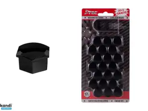 Schraubenkappen 17 mm schwarz