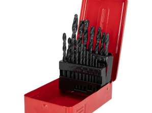 Set de forets pour métal 19 pièces 1.0 10.0mm boîte métallique