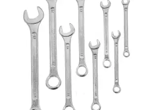 Clé à œil et plate. ensemble de 8 pièces. 6 19mm