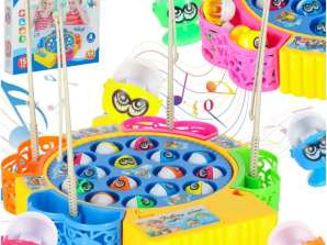 Gioco arcade famiglia pesce pesca 15 pesci 4 canne da pesca