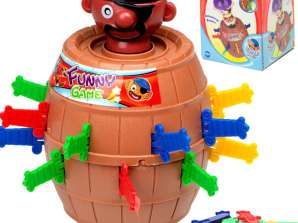 Gioco Arcade Pirata pazzo in un barile Pungere il Pirata 9 x 9 x 12 5 cm