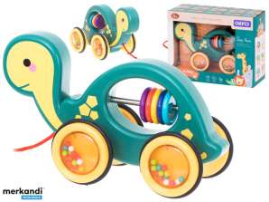 String Pull Turtle Sensory Toy Hochet Mobile