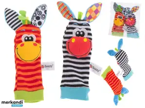 Rasselspielzeug Socken für Füße 2 Stk.