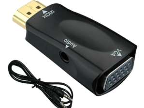 HD31B HDMI para vga adaptador banhado a ouro