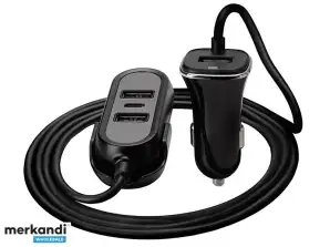 Auto polnilec TRACER 12 24V MULTICHARGE 3xUSB 7.2A PD 18W