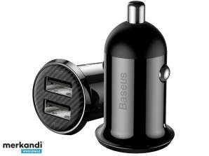 Caricabatterie per auto Baseus Grain Pro 2x USB 4.8A CCALLP 01 nero