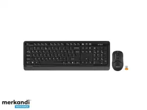 Kabelloses Tastatur-Maus-Set A4TECH Fstyler FG1012 WRLS Schwarz
