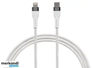 Cable TRACER Type C Lightning 1m WH