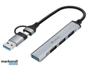 ADAPTER TRACER A 4. USB Type C:stä USB A:han. 4x USB A