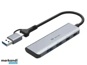 АДАПТЕР ТРЕЙСЕР А 5. USB Type C до USB A. 2x USB A 2x USB C