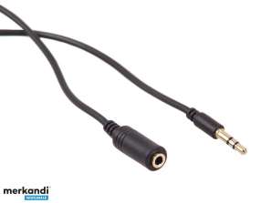 MCTV 819 42203 jack 3.5mm man-vrouw kabel 2m zwart