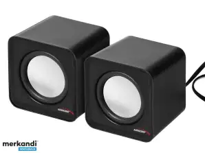 AC870 B 43398 Tietokonekaiuttimet 6W USB Silver&Black