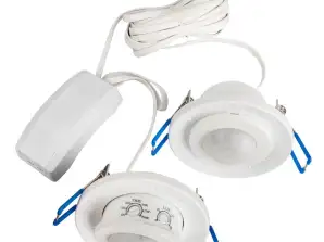 Détecteur de mouvement Maclean Double Encastré portée 8m 1200W/300W MCE143
