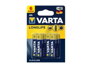 6x Paristo R 06 R06 AA 1 5V alkalinen longlife Varta