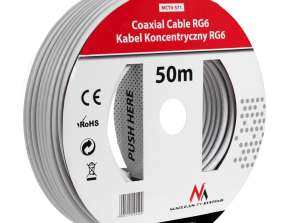 Coaxial Antenna/Satellite Cable Maclean 1.0CCS RG6 50M MCTV 571