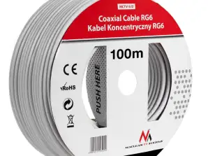 Koaksiālais kabelis Maclean Satelīta antenas kabelis 1.0CCS RG6 100M MCTV 572