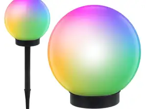 Сонячний садовий світильник GreenBlue 15x15x48 см кольоровий LED RGB GB122