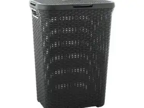Wäschkorb Curver Natural Style 40L dunkelgrau