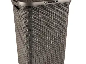 Wäschekorb Curver Natural Style 60L Dunkelbraun