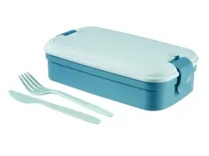 Behälter mit Besteck Curver Lunch&Go blau