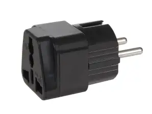 Adattatore MCE155 46974 UK a EU universale nero