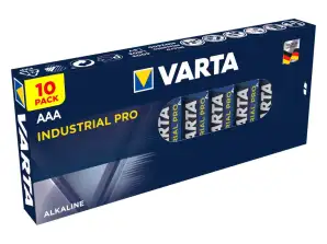 10x batteri R 03 LR03 AAA alkaliske Varta Industrial