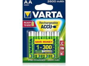 4x Bateria R 06 2600mAh Ready2use R6 06 AA Varta