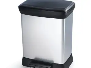 Poubelle métallisée Curver Deco Bin 30L