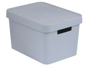 Recipiente com tampa Curver Infinity 17L cinza