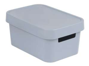 Recipiente com tampa Curver Infinity 4.5L cinza