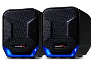 Computerhøjtalere 6W USB Blå&Sort Audiocore AC865 B
