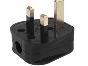 MCE193 52067 Spina UK nera per installazione su cavo 13A 230V UK 3 Pin