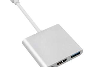 MCTV 840 52385 USB C - HDMI / USB 3.0 / USB C metallikuori 4K