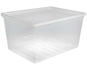 Conteneur avec couvercle Plast Team Basic 134L