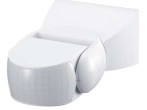 Sensor de movimiento PIR Maclean infrarrojo IP65 blanco alcance 12m MCE201W