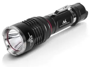 LED Taschenlampe Cree 800 Lumen Maclean. Ladegerät. Fahrradhalterung.