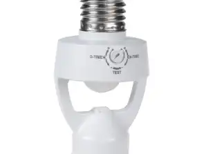 Douille de lampe avec capteur de mouvement et crépuscule Maclean 360° MCE233