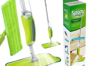 M mop with sprayer GreenBlue. includes 2 reinforced microfiber pads. GB830