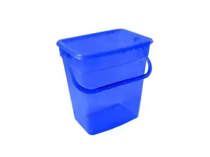 Conteneur à poudre Plast Team 6L transparent bleu marine