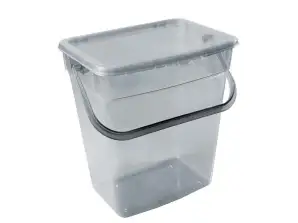 Conteneur à poudre Plast Team 10L transparent gris
