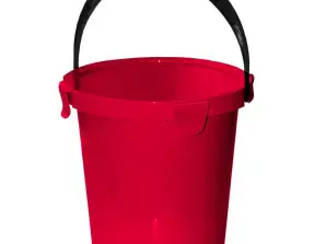 Seau avec couvercle Plast Team Berry 5L rouge