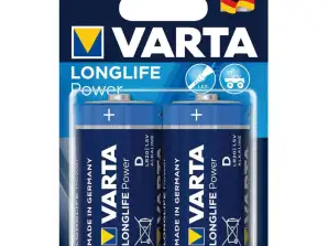 2x Varta Longlife Power R20 alkáli elem