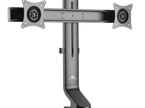Supporto da tavolo per due monitor / doppio Maclean. VESA 75x75 100x100. 17
